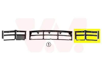 Ventilationsgaller, stötfångare VAN WEZEL 0639591