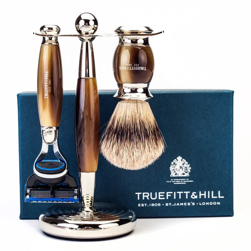Truefitt & Hill Edwardian Shaving Set – Horn – Gillette Fusion