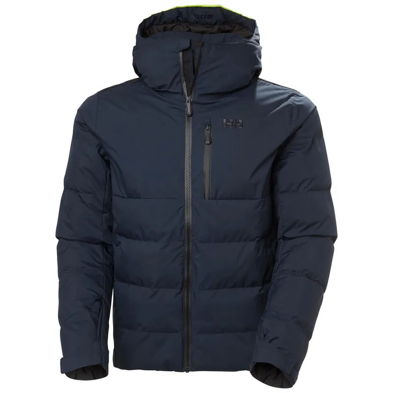 Helly Hansen för män. 66043 Kvitfjell Race Jacka Puffy marinblå (L), Deportivo, Utomhus, Polyester, Snö, Lång ärm, Marino