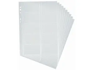 DURABLE VISIFIX - Visitkortsida - för 54 x 90 mm - kapacitet: 20 kort - transparent (paket om 10) - för P/N: 2384-11, 2388-07, 2388-21, 2388-58, 2409-01