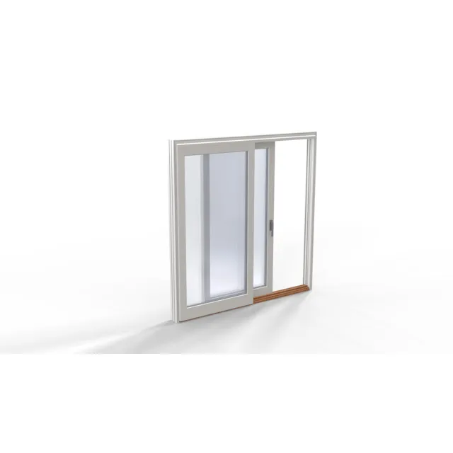SKJUTDÖRR 2-DEL 31X21 TRÄ RAW PANORAMA VIT/VIT | Beijerbygg Byggmaterial