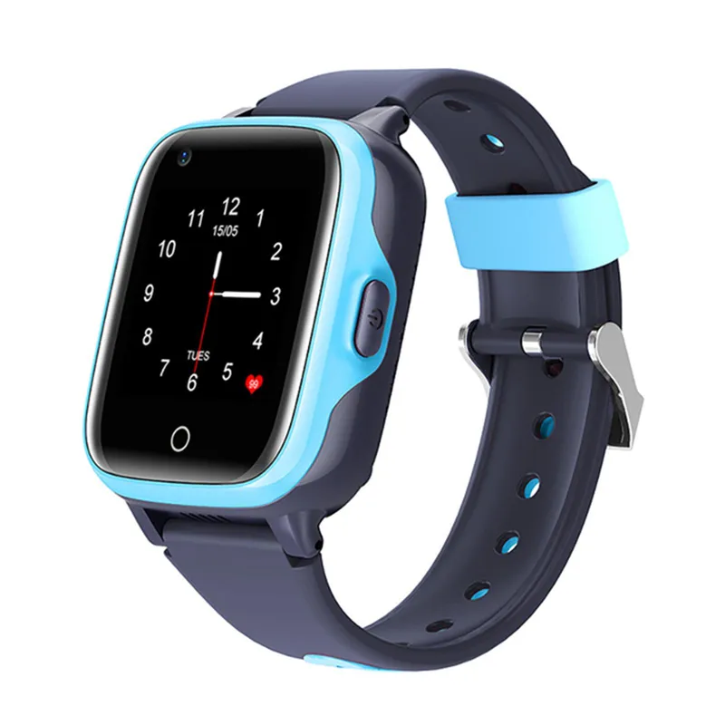 LT41 4G Kids Smart Call Watch Videochatt LBS GPS SOS WiFi Monitor Kamera IPx7 Vattentät klocka Smartwatch med SIM-kortplats blå