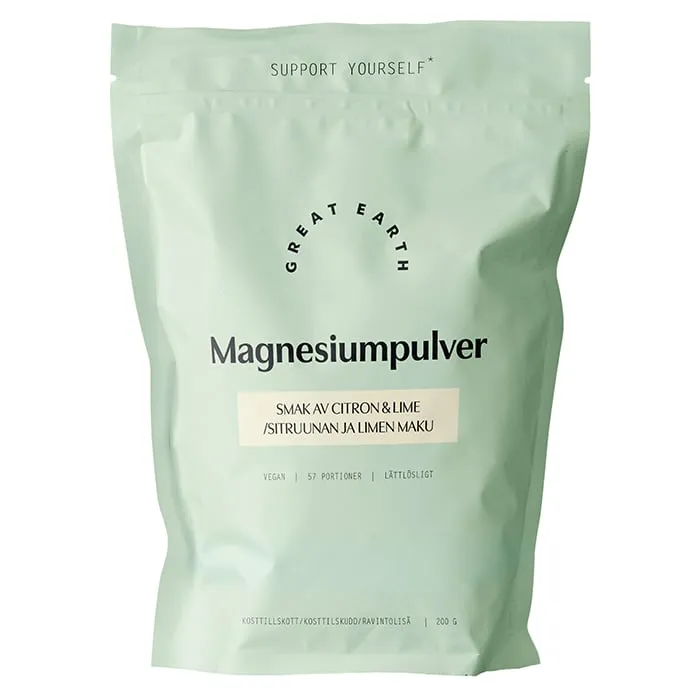 Great Earth Magnesiumpulver, 200 g