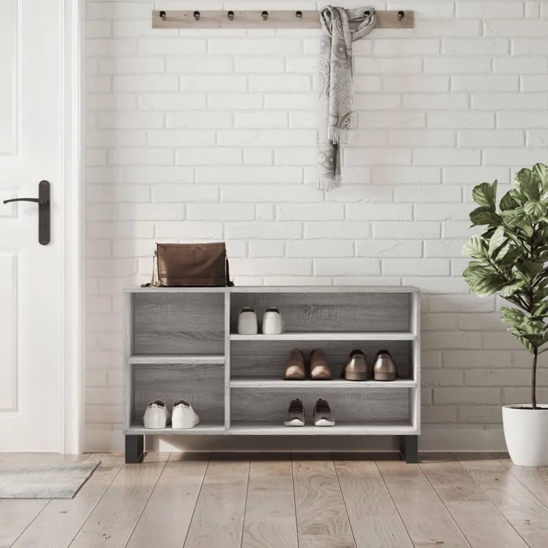 vidaXL Skoskåp grå sonoma 102x36x60 cm konstruerat trä (#4654)