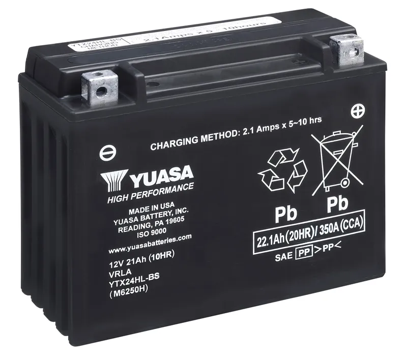 Yuasa YTX24HL-BS Startbatteri 12V, 22,1 Ah