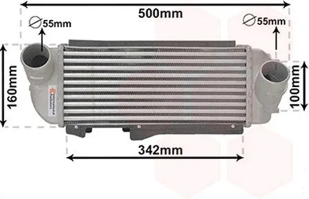 Intercooler VAN WEZEL 82014707
