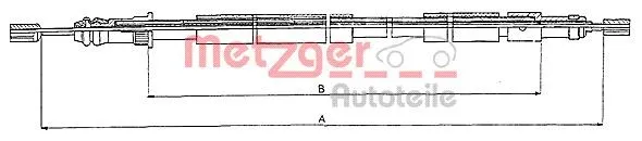 Handbromsvajer METZGER 10.6026