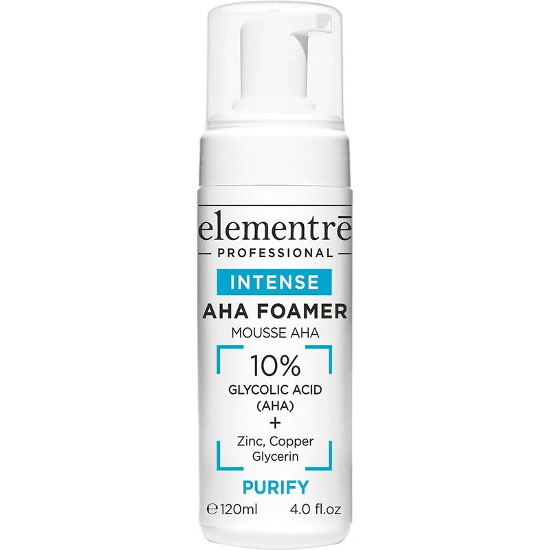 elementrē Aha Foamer Intense Cleanser 10% Alpha Hydroxy Acid 120 ml