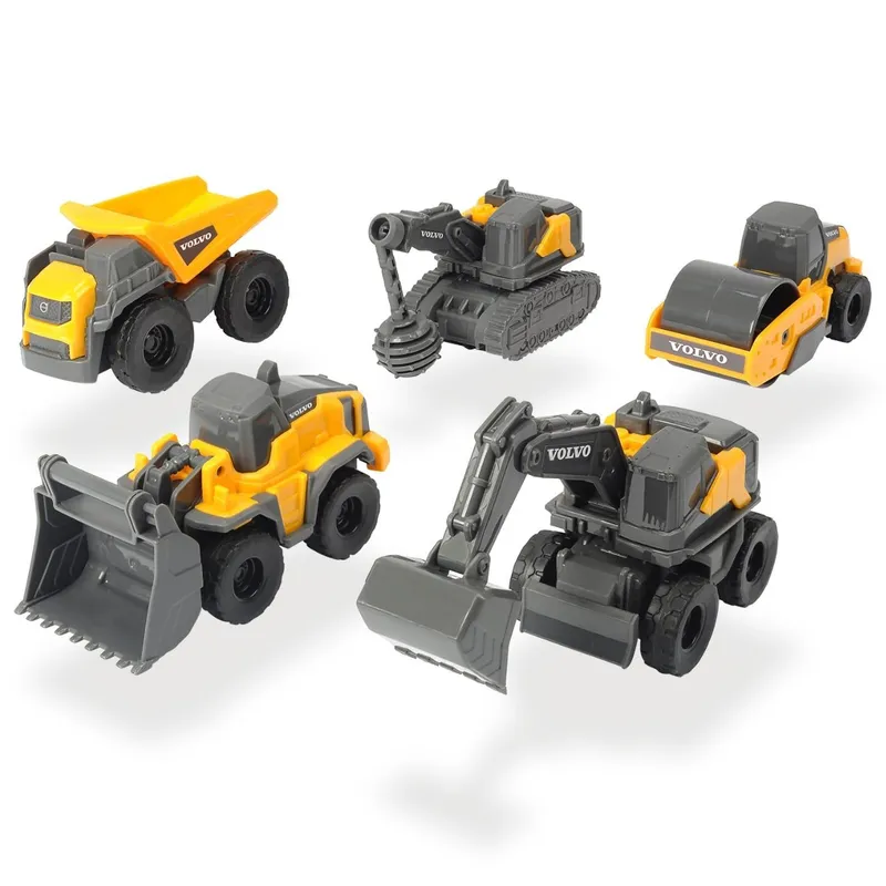 5-Pack Volvo Anläggningsfordon Dickie Toys