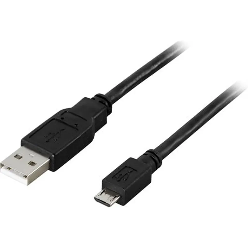 Deltaco USB-299S - USB cable - USB to Micro-USB Type B - 25 cm