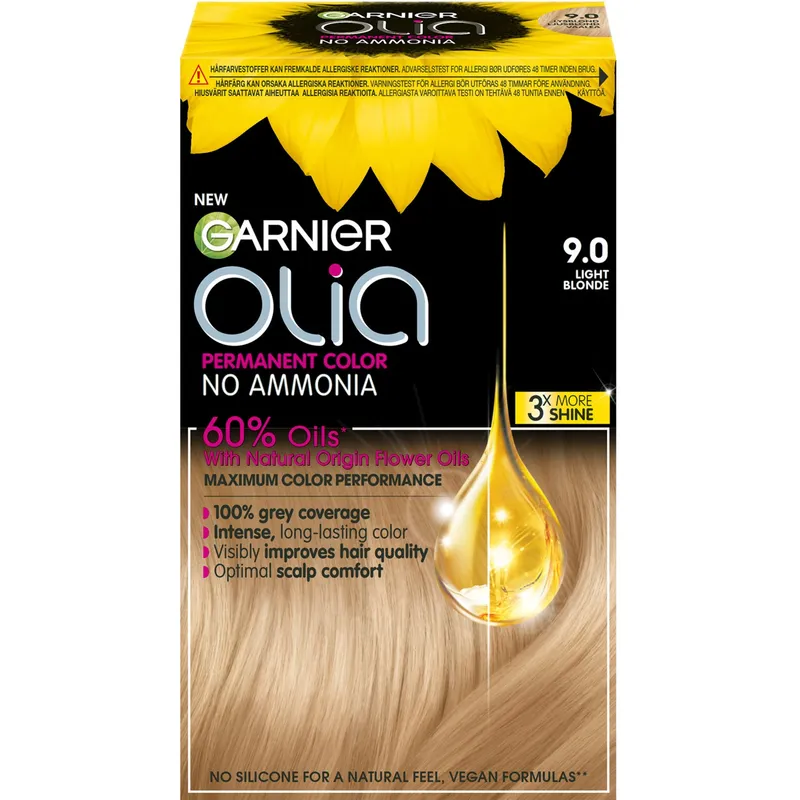 Garnier Olia Permanent Hårfärg 9.0 Light Blonde