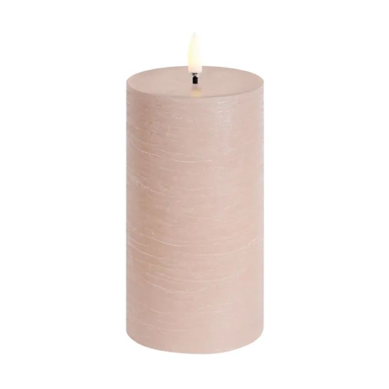 PILLAR LED-ljus, beige, höjd 15 cm, vax - Uyuni Lighting - Vardagsrum - Annat - Med en ljuskälla