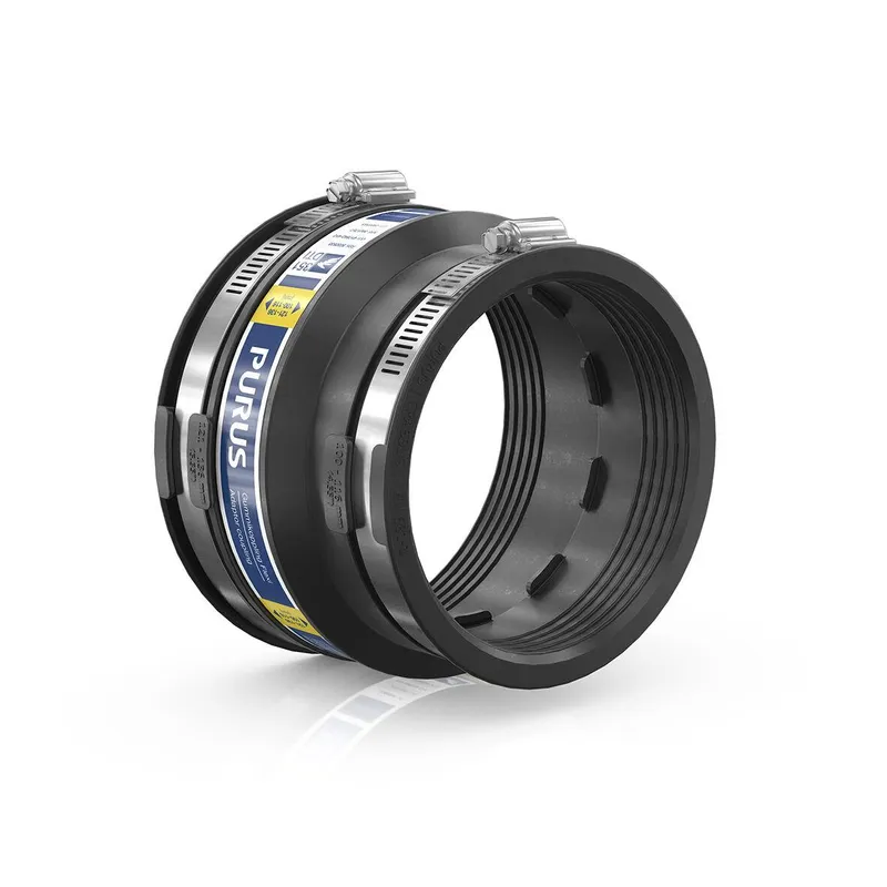 Purus Flexi 3032533 Gumminippel svart, med slangklämmor