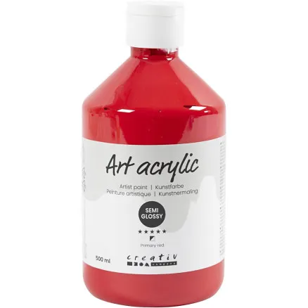 Akrylfärg Pigment 500ml röd