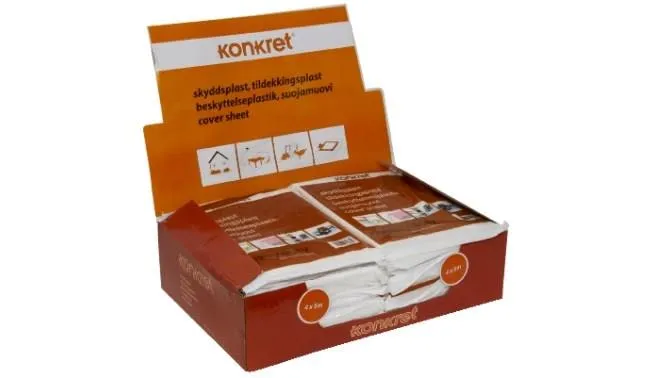 Konkret 293273 Skyddsplast 4×5 m, Heavy Duty