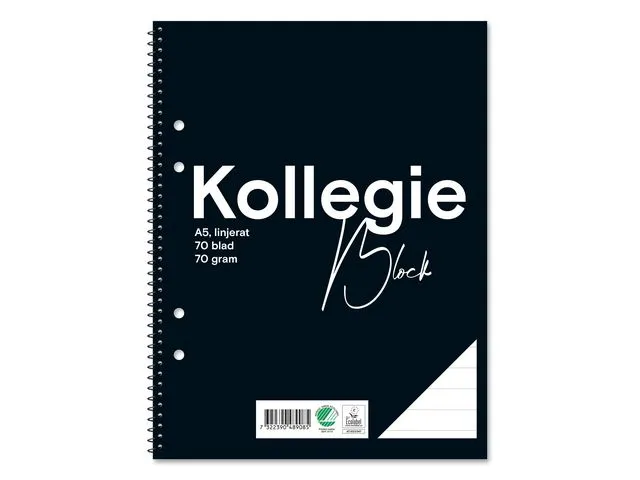Kollegieblock FW A5 70g 70bl linj h 5st