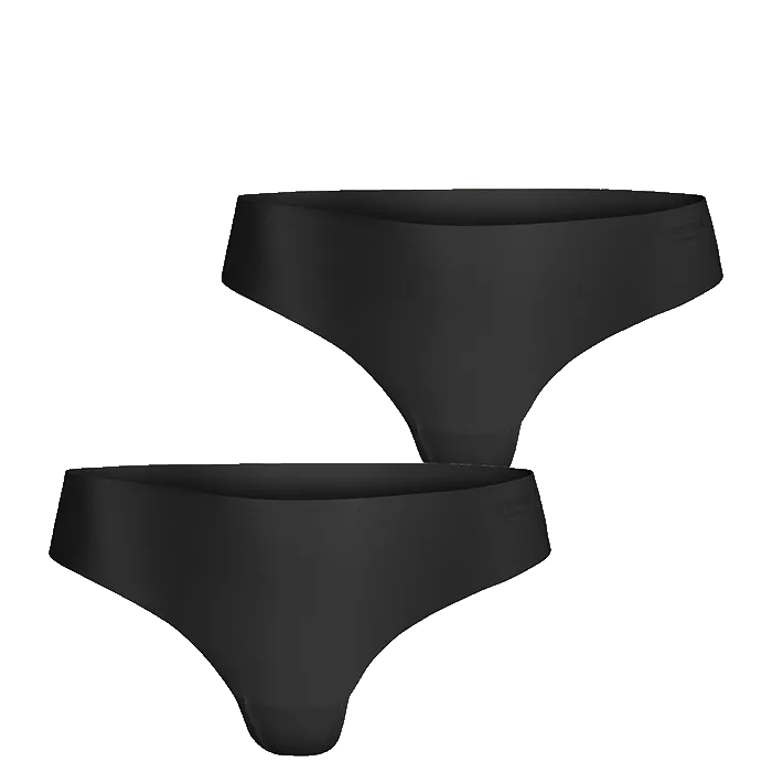 Björn Borg Performance Thong 2-pack, , Black