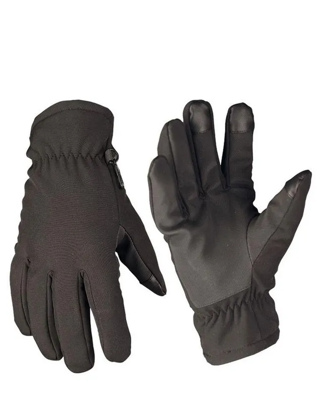 Mil-Tec Softshell-handskar med Thinsulate Svart (#0402)