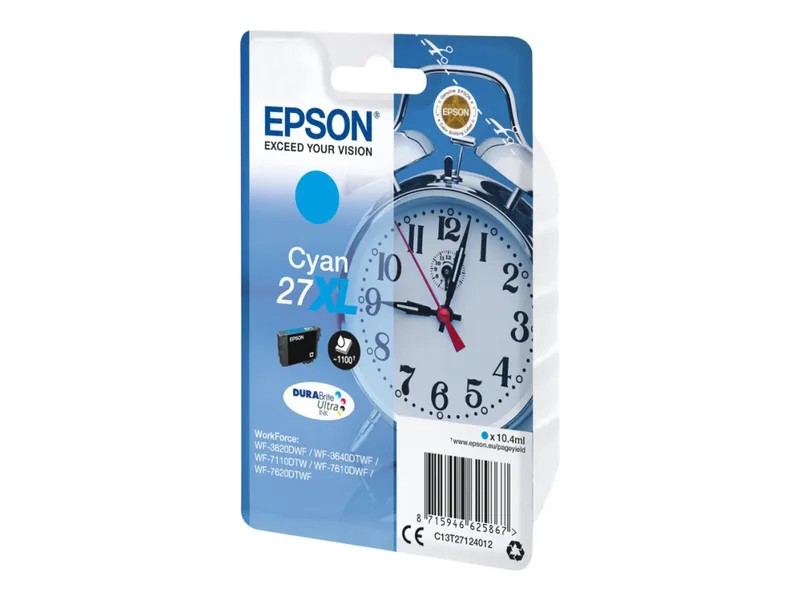 Bläck Epson 27XL cyan