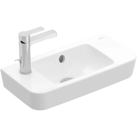 Tvättställ Villeroy & Boch O.novo Kompakt Rektangulärt för Sidomonterad Blandare (#7734)