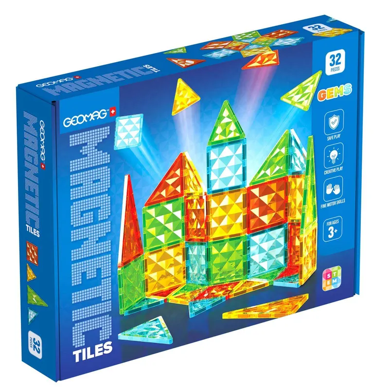 Geomag Gems Byggsats 32 Delar