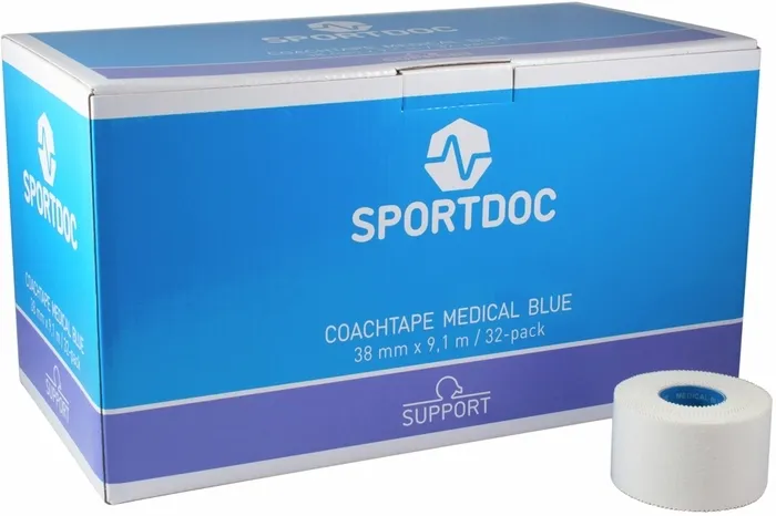 coachtejp oelastisk, sporttejp oelastisk, 32-PACKSPORTDOC MEDICAL BLUE