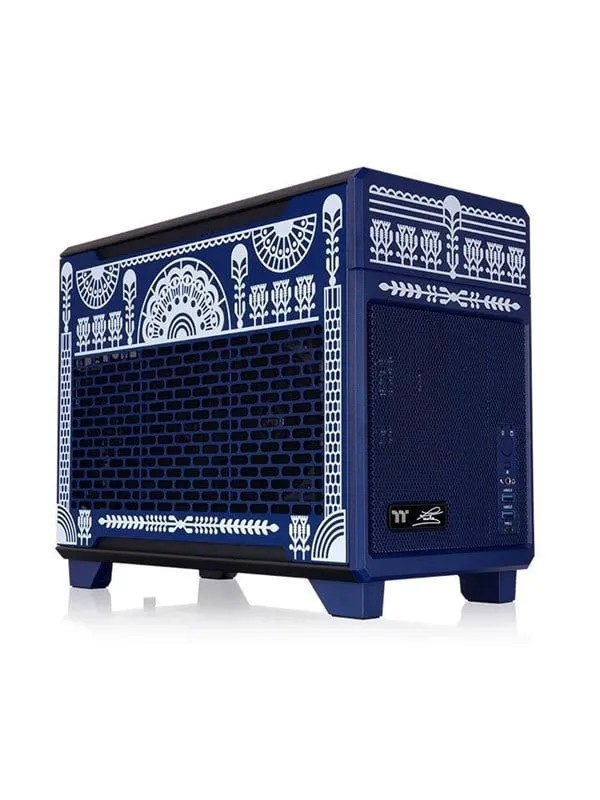 Thermaltake TR100 Koralie Edition Cobalt Blue - Chassi - Minitower - Blå