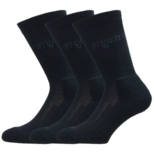 Avignon Unisex Terry Wool 3-Pack Basic Black (#0172)