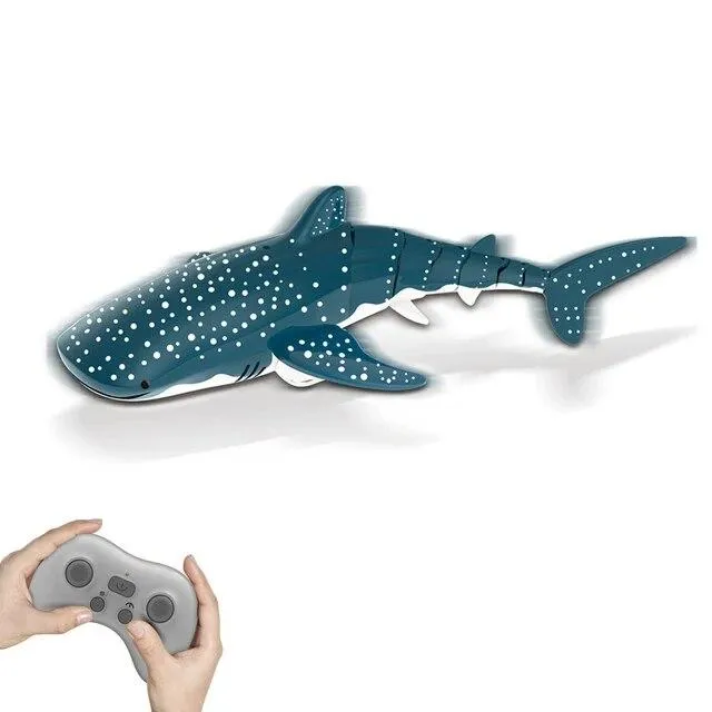 Smart Rc Shark Whale Spray Vann Leke Fjernkontrollert Båtskip Ubåt Roboter Fisk Elektriske Leker for Barn Gutter Baby Barn Grønn