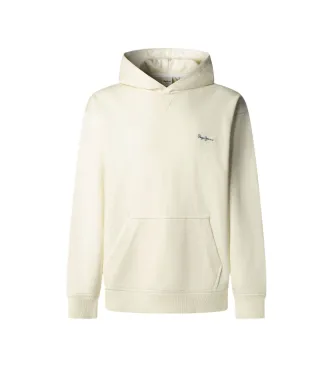 Pepe Jeans för män. PM5800155 Sweatshirt Geo Small Logo brutvit (L), Casual, Bomull