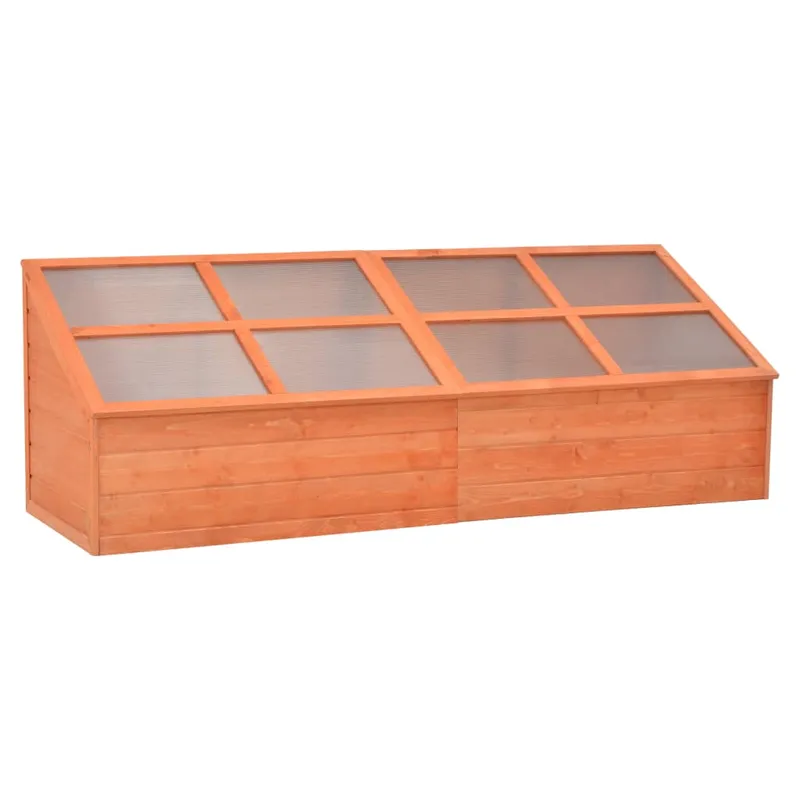 vidaXL Växthus trä 180x57x62 cm