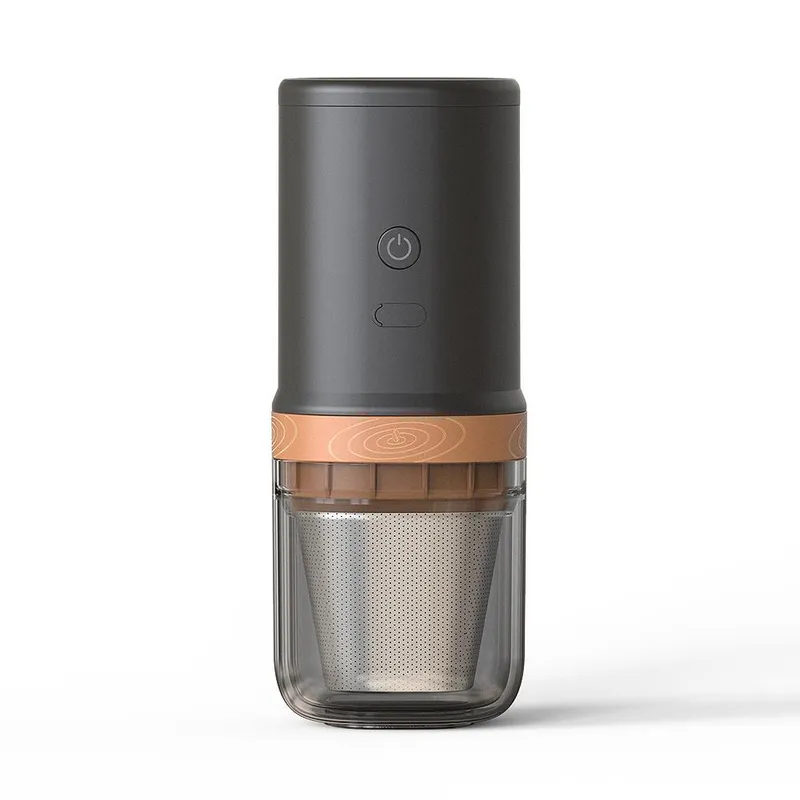 Elektrisk burr kaffekvarn 25 växlar justerbar 24W bärbar USB uppladdningsbar burr Mill Coffee svart