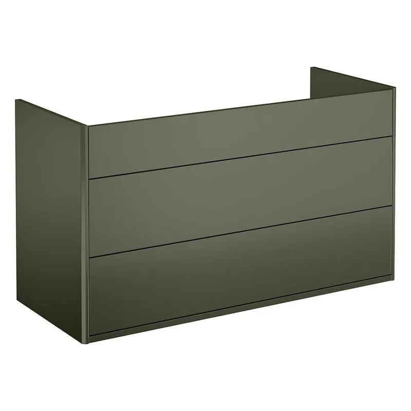 Gustavsberg Graphic Kommod grön, 100 cm Utan tvättställ