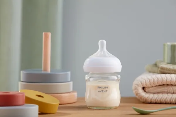 Avent Nappflaska Natural Response 3.0 Glas 120ml beige