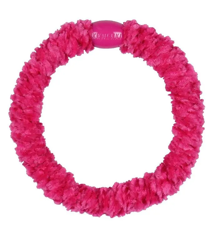 Kknekki Hårsnodd - Mörk Rosa Velour