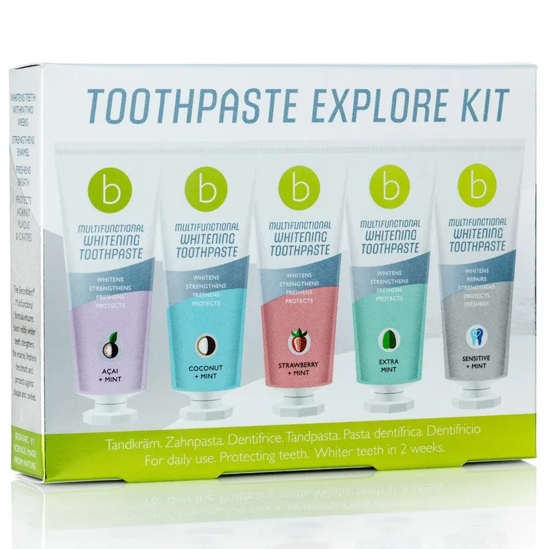 Beconfident Multifunctional Whitening Toothpaste – Explore Kit 5 x 25 ml