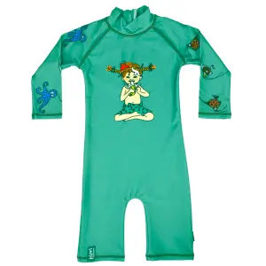 Swimpy UV-dräkt 86-92 Pippi Söderhavet grön
