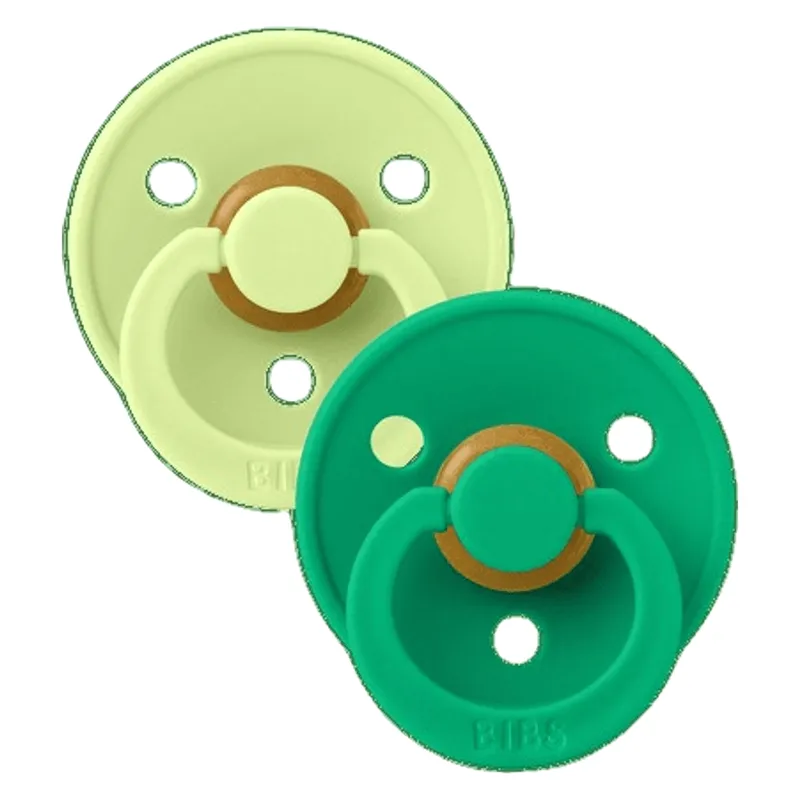 BIBS Colour Nappar – Stl. 1 – Rund – 2-pack – Matcha/Cactus