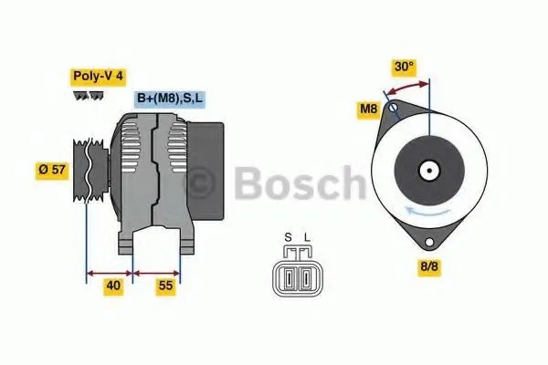 BOSCH 0 986 080 790 Generator