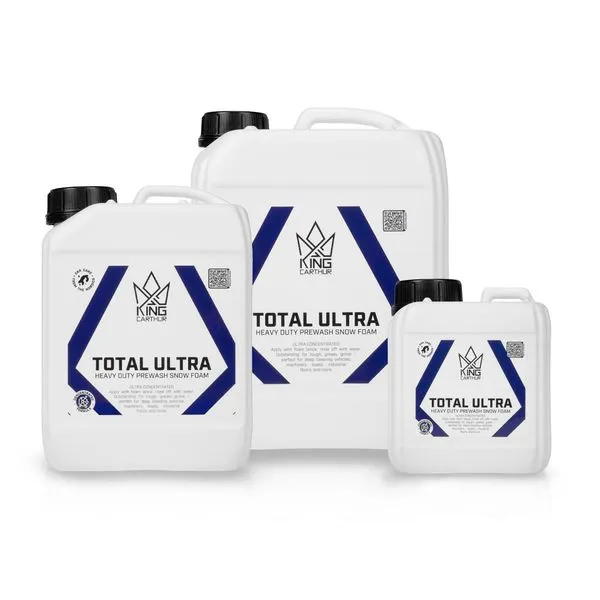 Förtvättsmedel KING CARTHUR Total Ultra - Skummande / Vaxlösande, 2500 ml + Tappkran