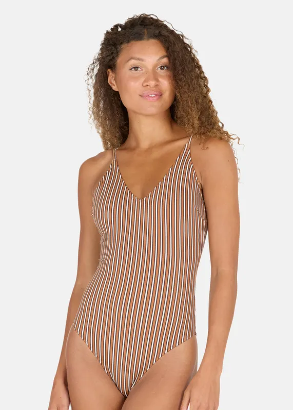 Ulanda W Print Plunge Swimsuit (#1112)