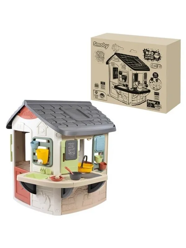Smoby Life Lekstuga med Lerkök