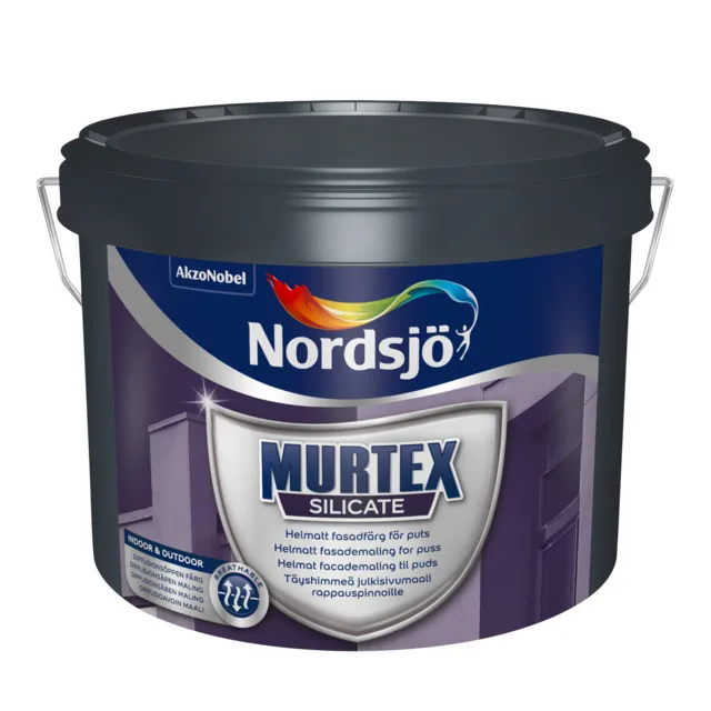 PUTSFASADFÄRG MURTEX SILICATE BW NORDSJÖ UTOMHUS 2,5L | Beijerbygg Byggmaterial