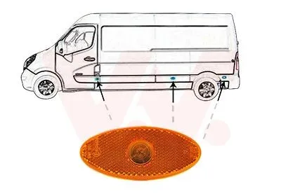 VAN WEZEL 4388975 Strålkastarglas