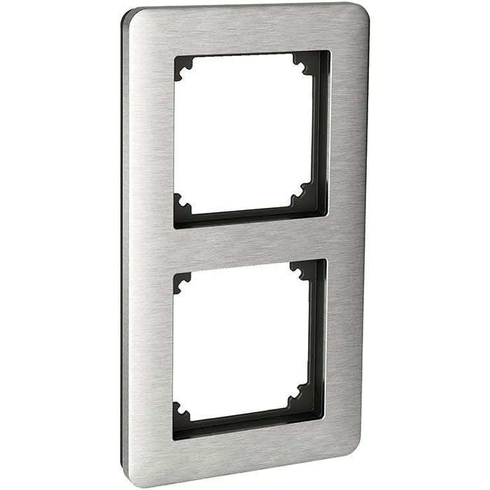 Schneider Electric Exxact Solid Kombinationsram stål 2-fack