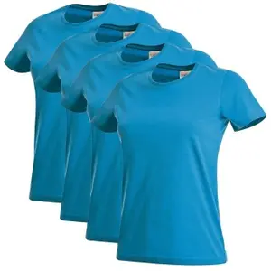 Stedman 4P Classic Women T-shirt Blå bomull XX-Large Dam