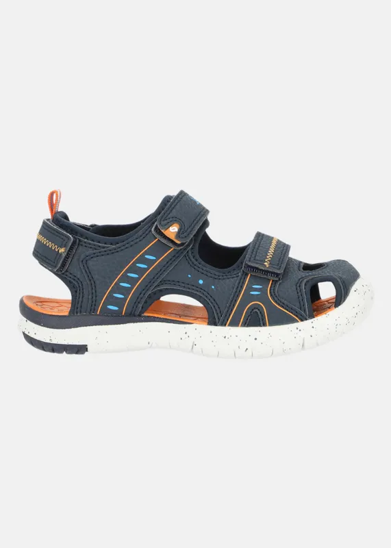 Leaf Ljungby Sandaler, Navy/Orange, 29