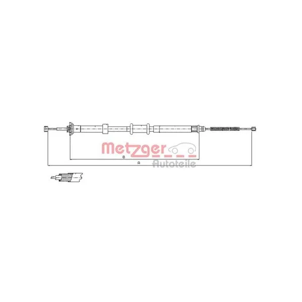 Handbromsvajer METZGER 12.0724