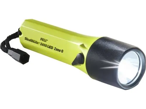 Wareco Flashlite peli 2410 stealthlite led atex zone 0 yellow