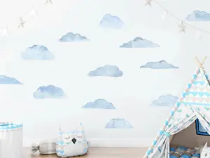 Väggdekal - Moln i himlen Set